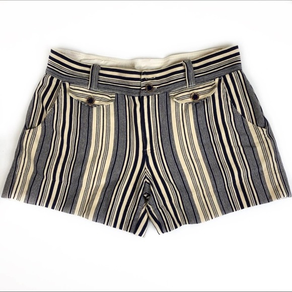 Marc By Marc Jacobs Pants - Marc by Marc Jacobs Nautical Striped Cotton Shorts